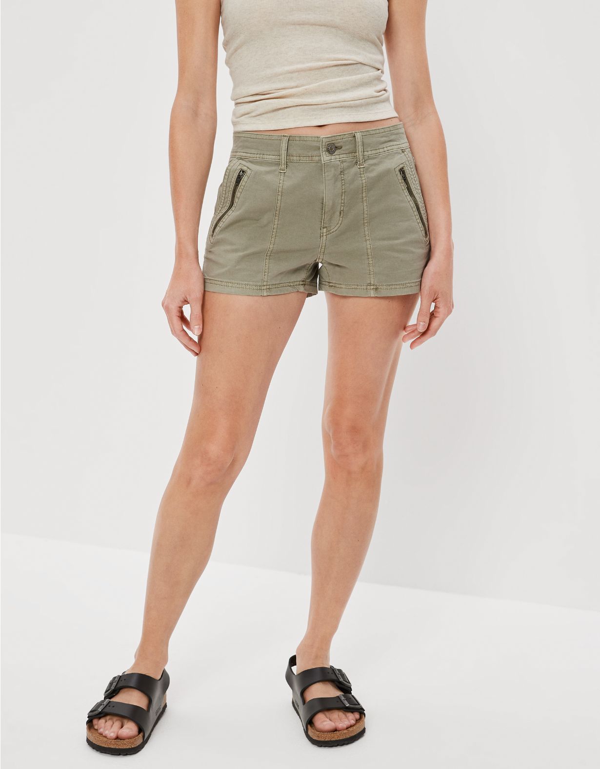 Snappy Stretch Low-Rise Short Short