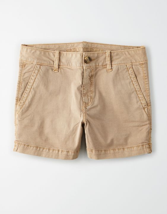Khaki Midi Short