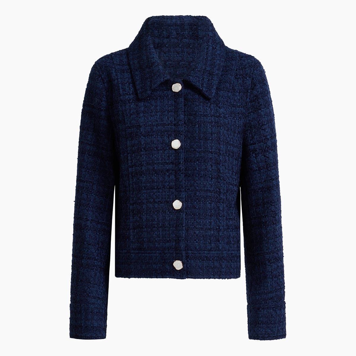 Premium Tweed Boxy Overcoat