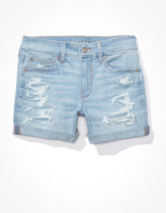 Denim Midi Short