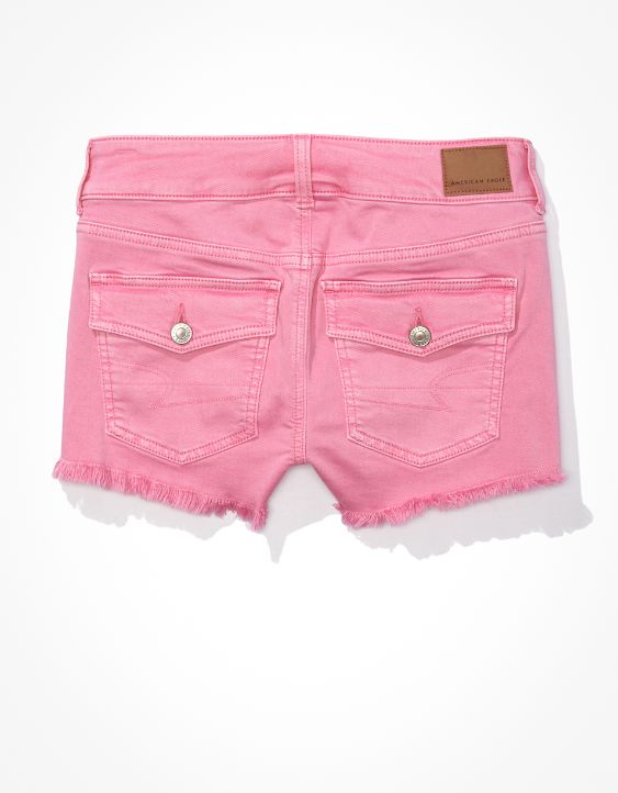 Twill Low-Rise Short Short