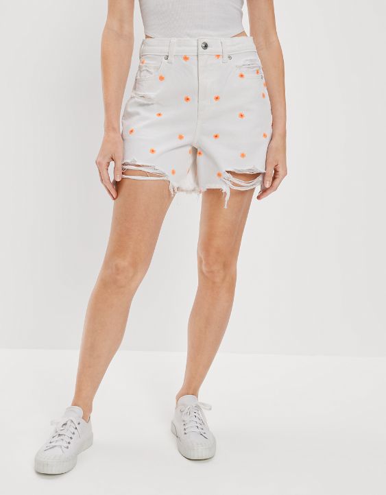 Denim Highest Waist Baggy Short