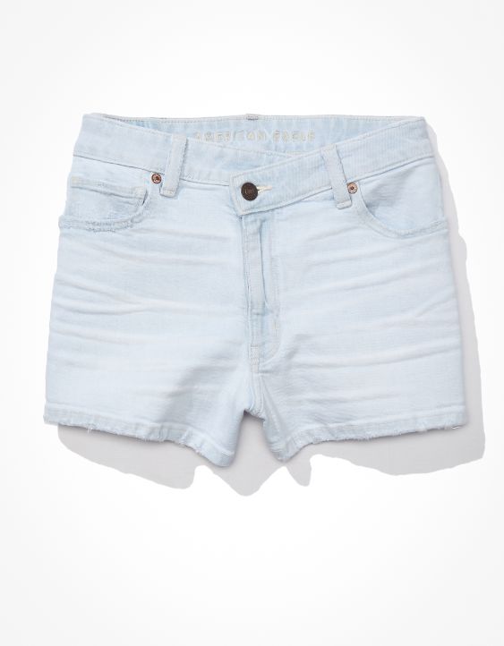Stretch Denim Mom Short
