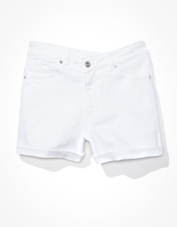 Stretch Denim Mom Short