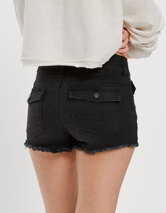 Low-Rise Denim Short Short